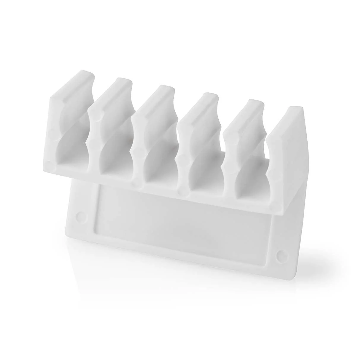 Nedis Cable Management | Cable Clip | Click and Go | 2 pcs | Number of slots: 5 Slots | Maximum cable thickness: 7.1 mm | Polypropylene | White - Image 8