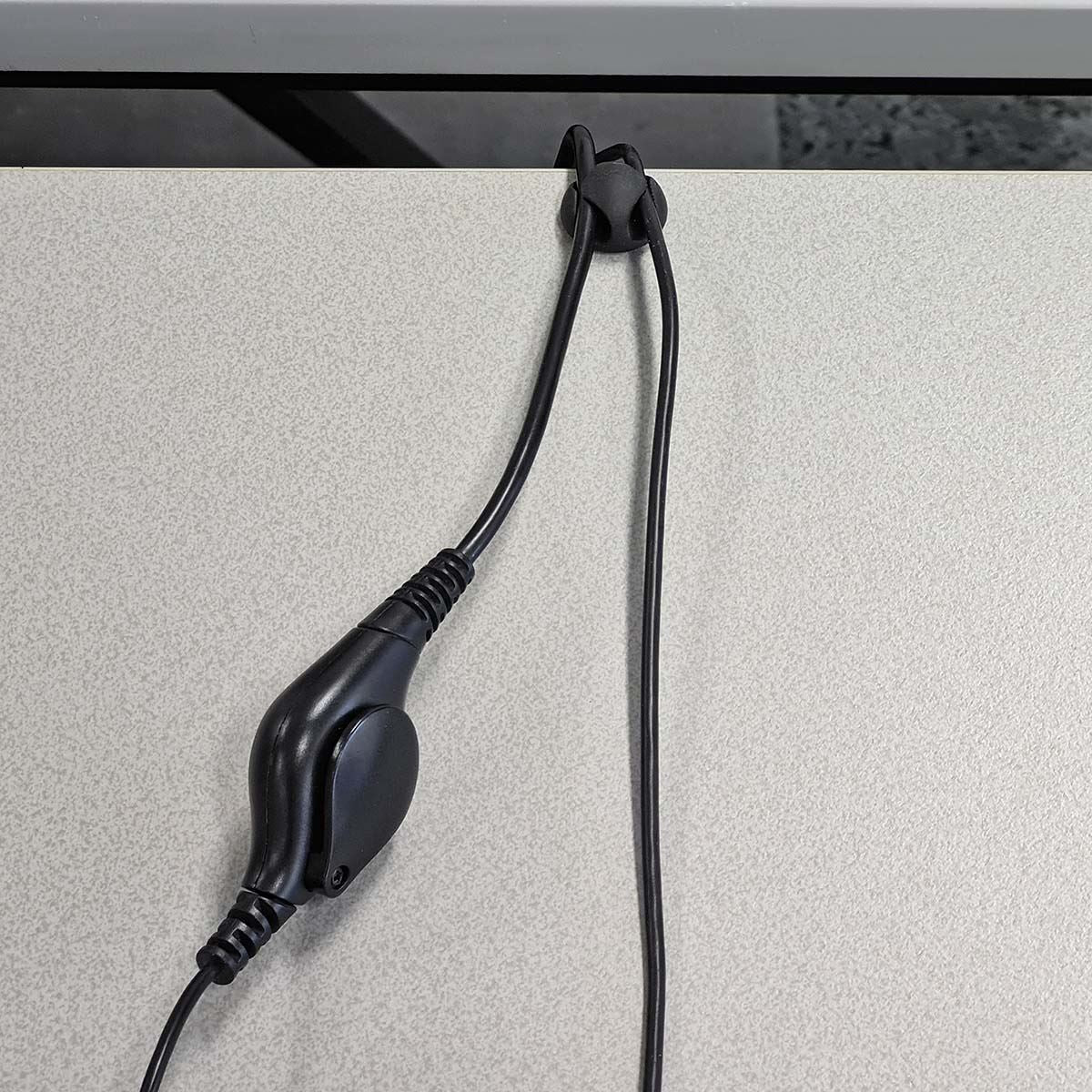 Nedis Cable Management | Cable Clip | Click and Go | 6 pcs | Number of slots: 2 Slots | Maximum cable thickness: 5.3 mm | TPE | Black - Image 12