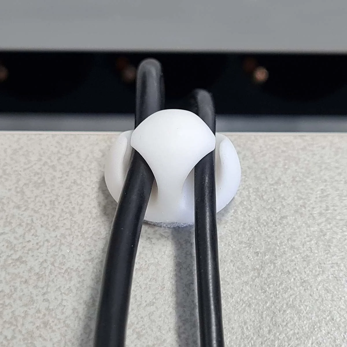 Nedis Cable Management | Cable Clip | Click and Go | 6 pcs | Number of slots: 2 Slots | Maximum cable thickness: 5.3 mm | TPE | White - Image 11