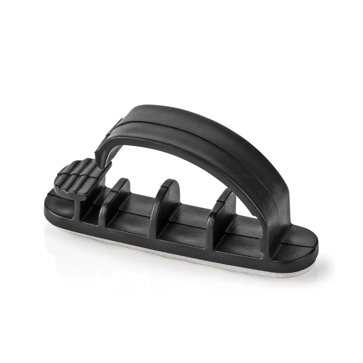 Nedis Cable Management | Cable Clip | Locked | 3 pcs | Number of slots: 3 Slots | Maximum cable thickness: 7.5 mm | Polypropylene | Black - Image 3
