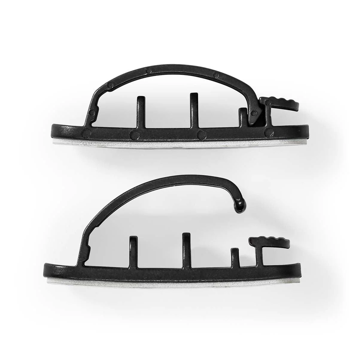 Nedis Cable Management | Cable Clip | Locked | 3 pcs | Number of slots: 3 Slots | Maximum cable thickness: 7.5 mm | Polypropylene | Black - Image 5