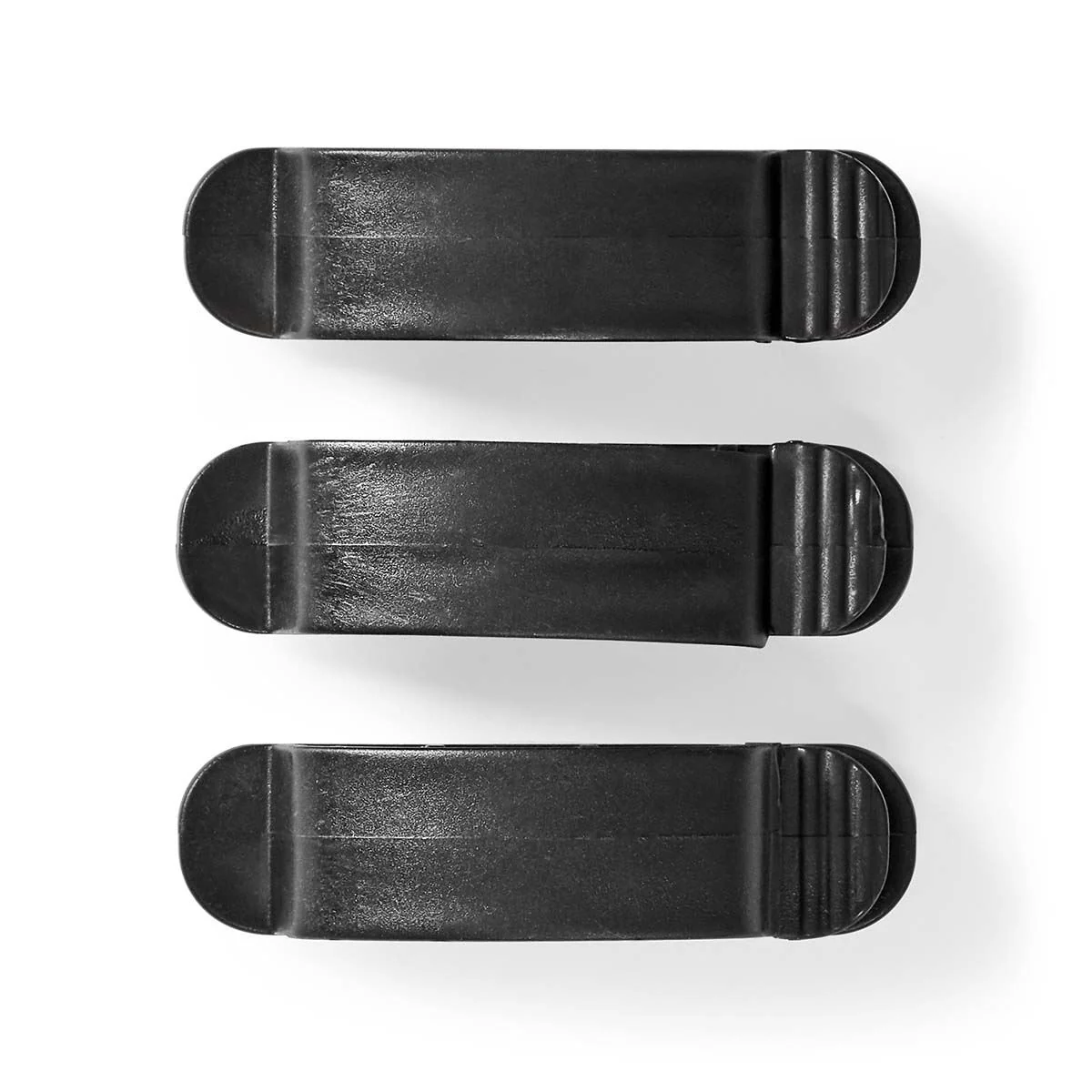 Nedis Cable Management | Cable Clip | Locked | 3 pcs | Number of slots: 3 Slots | Maximum cable thickness: 7.5 mm | Polypropylene | Black - Image 9