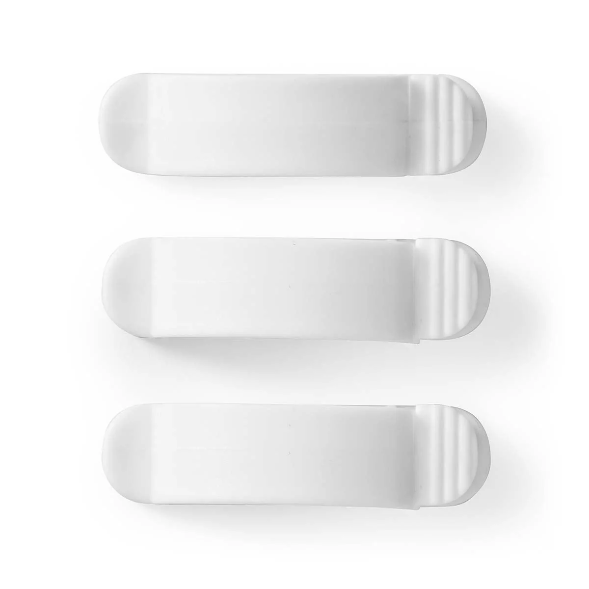 Nedis Cable Management | Cable Clip | Locked | 3 pcs | Number of slots: 3 Slots | Maximum cable thickness: 7.5 mm | Polypropylene | White - Image 9