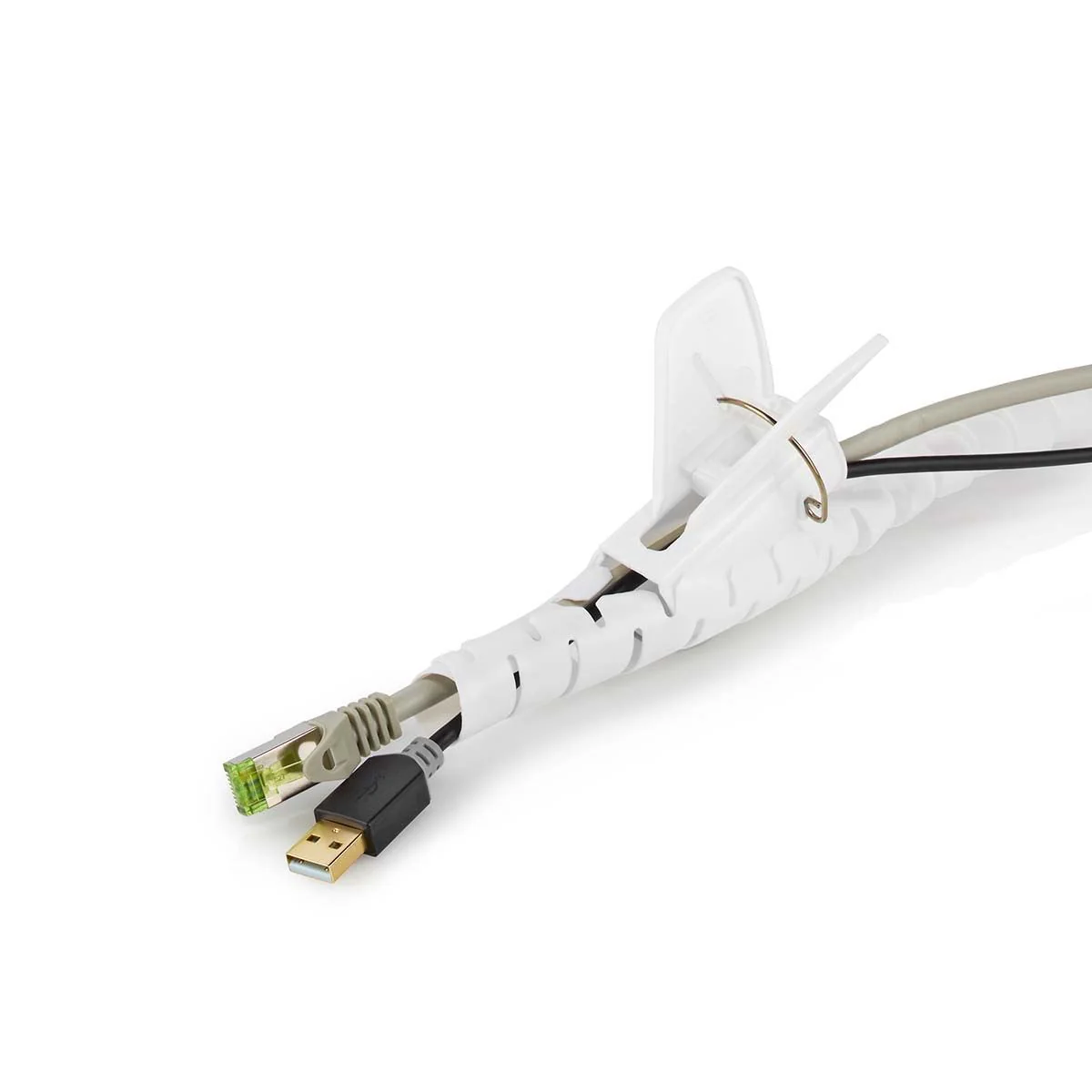 Nedis Cable Management | Spiral Sleeve | 1 pcs | Maximum cable thickness: 16 mm | PE | White - Image 6
