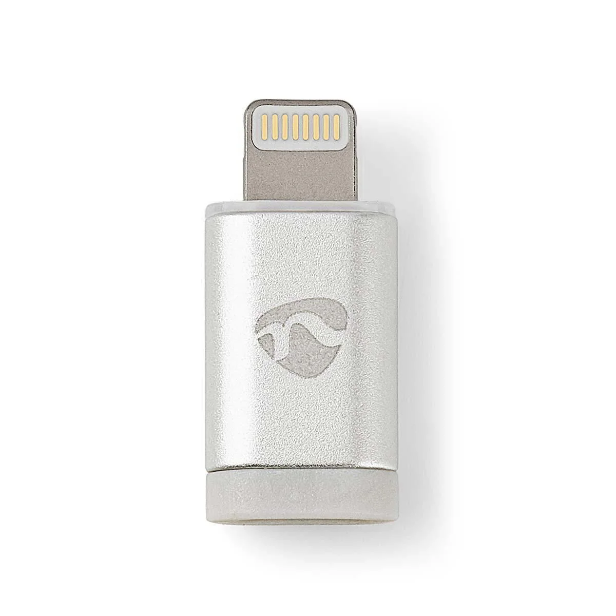 Nedis Lightning Adapter | Apple Lightning 8-Pin | USB Micro-B Female | Gold Plated | Round | Aluminium | Cover Window Box - Image 4